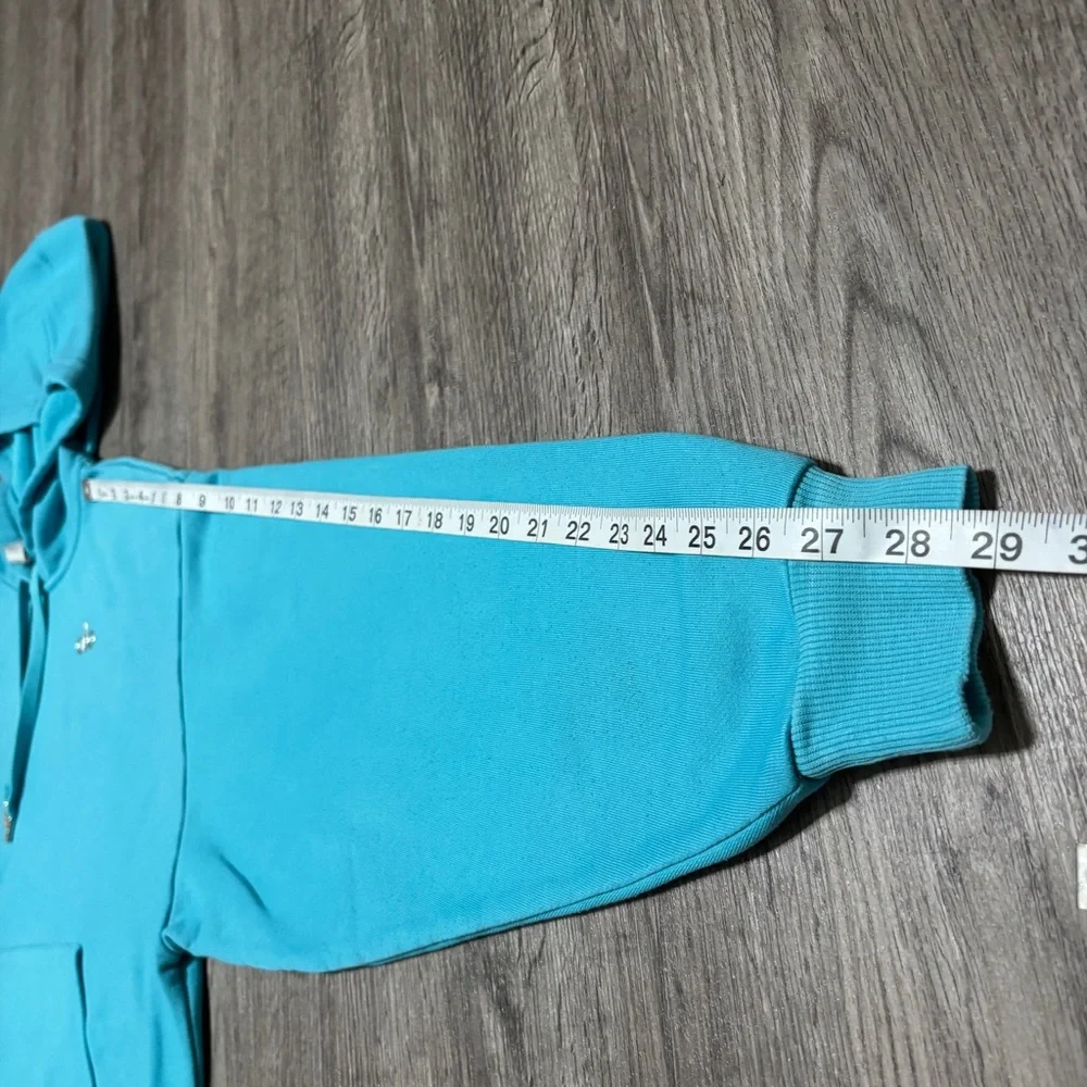 ALO Yoga Woman’s Oversized Blue Pullover Hoodie Size M - Picture 8 of 9